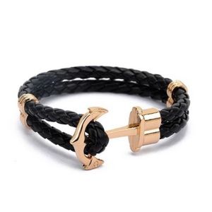 Leather Anchor Bracelet For Sale!